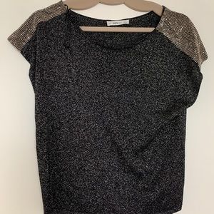 Zara Women’s metallic shirt size M